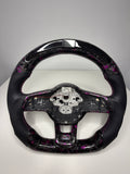 Golf 7 Forged Carbon LED Lenkrad mit Lila Flakes