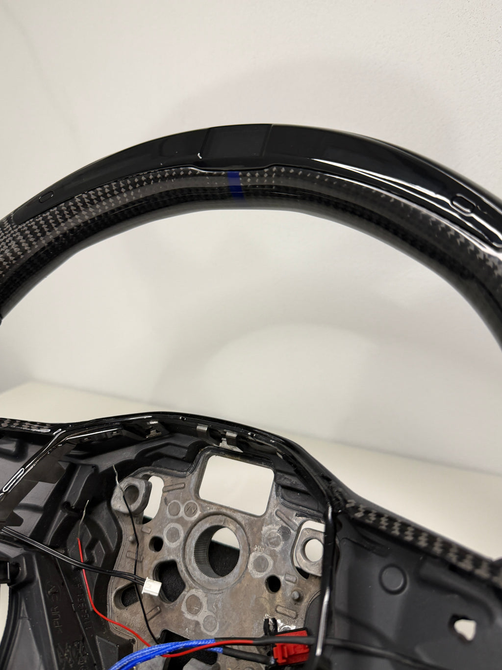 Golf 8 Carbon Lenkrad LED Display & Schaltanzeige, 12-Uhr-Markierung