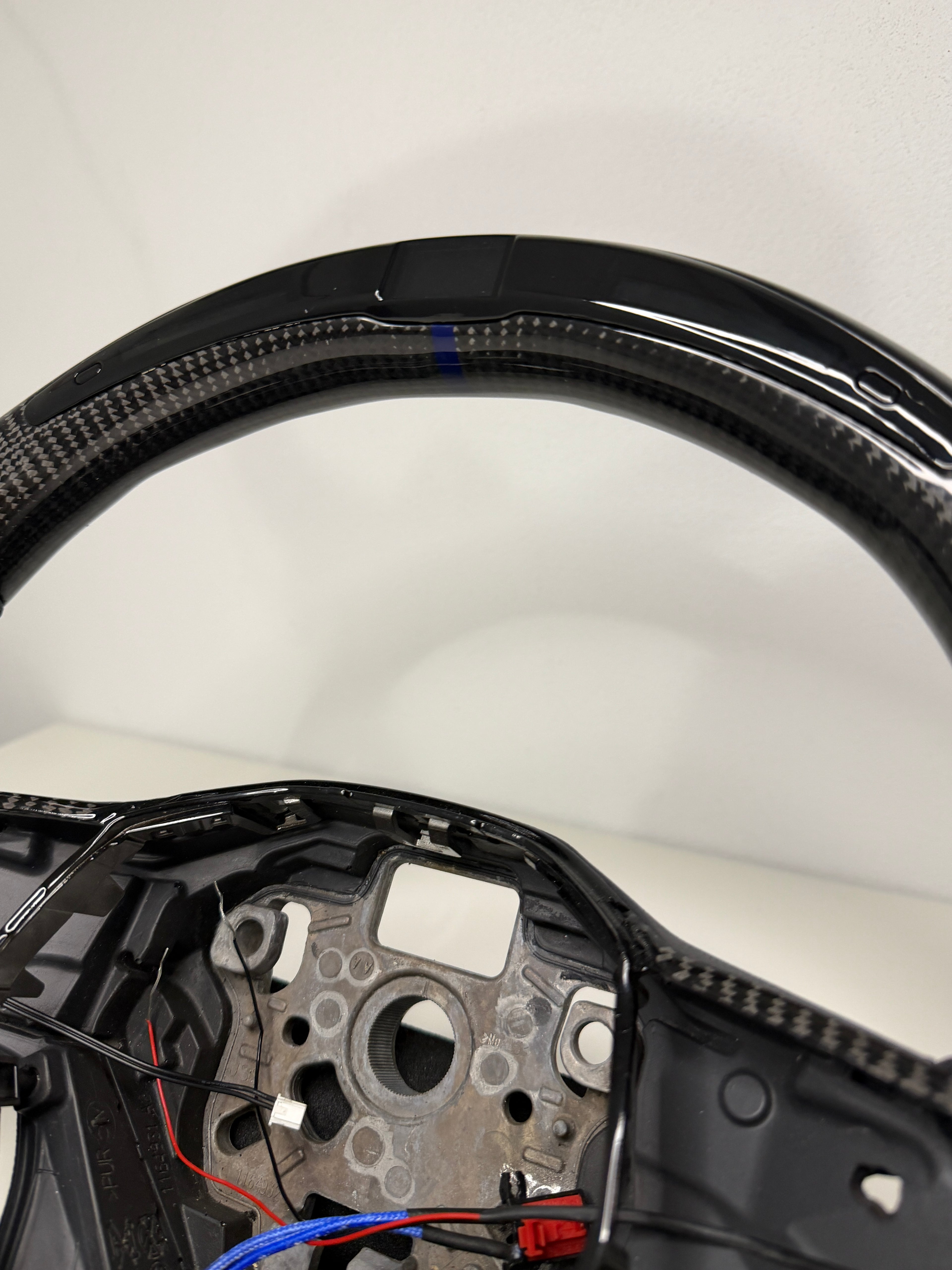 Golf 8 Carbon Lenkrad LED Display & Schaltanzeige, 12-Uhr-Markierung