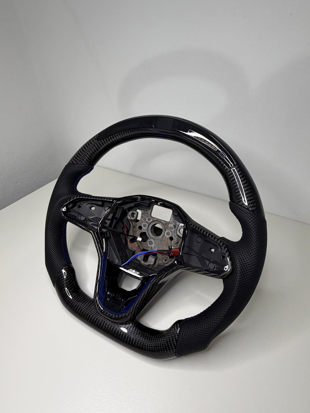 Golf 8 Carbon Lenkrad LED Display & Schaltanzeige, 12-Uhr-Markierung
