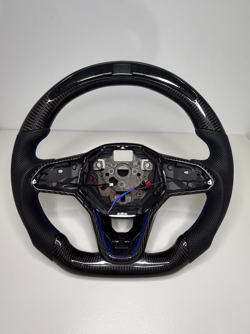 Golf 8 Carbon Lenkrad LED Display & Schaltanzeige, 12-Uhr-Markierung